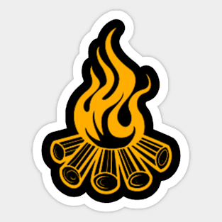 Just A Camper Who Loves Bonfire Sticker